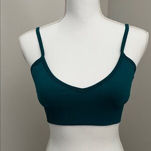 lululemon athletica Deep Teal V-Neck Seamless Bralette